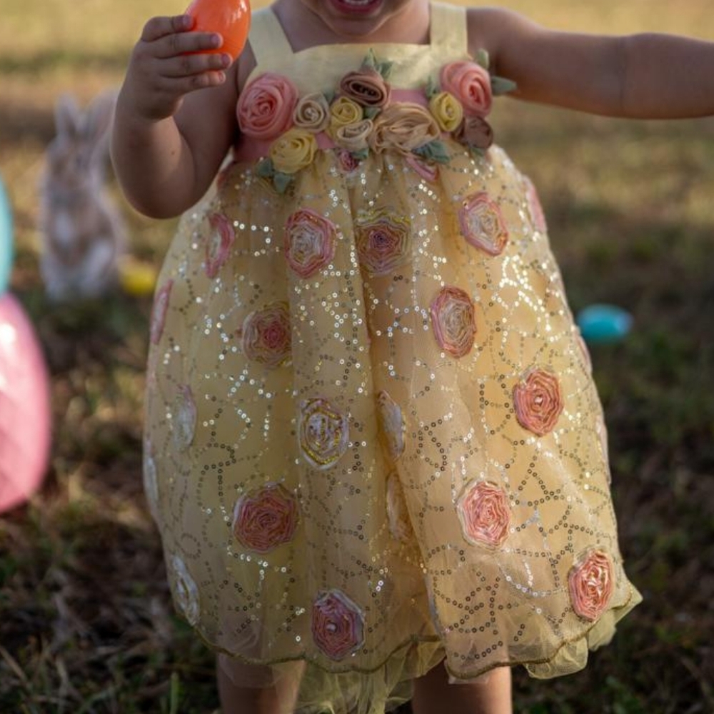 Silk formal dress size 18m made in US